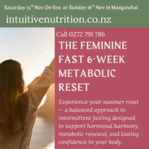 The Feminine Fast – A Transformational Metabolic Reset 6-Week in Person & Online Program